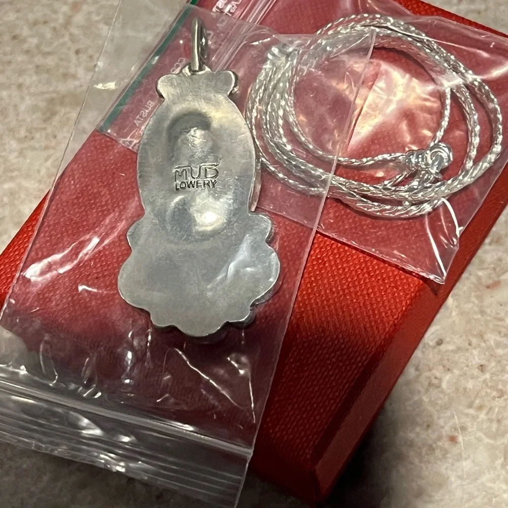 Mud Lowery Crystal & Turquoise Necklace- NIB - Picture 5 of 14